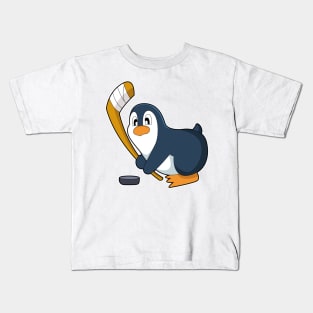 Penguin Ice hockey Ice hockey stick Kids T-Shirt